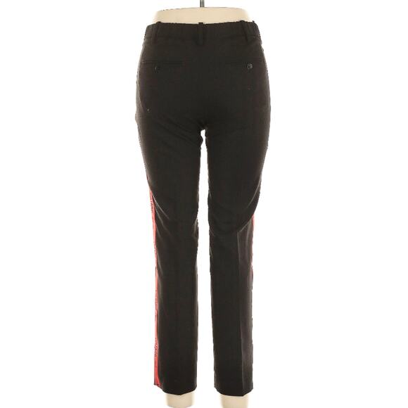 Zadig & Voltaire Black Poemo Band Red Track Stripe Trouser Pants 36 S - Picture 5 of 12